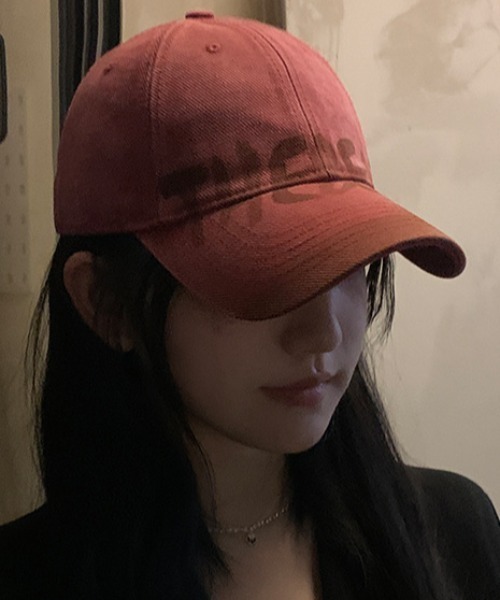 DEVICE（デバイス）の「【 2025SS NEW CAP 】ダメージ スプレー  刺繍 ロゴ カモフラージュ 迷彩 ベースボール Y2K 韓国 古着風 ストリート キャップ HEADWEAR ヘッドウェア 韓国ファッション 韓国ストリート ストリートファッション Y2K（キャップ・レディース・ブラック/ブラウン/レッド/サックスブルー/ブルー/ストーン/グリーン系カモフラージュ/ブラック×ホワイト/グレー系カモフラージュ/チェリーレッド/ダークグレー・FREE）」の9枚目の写真