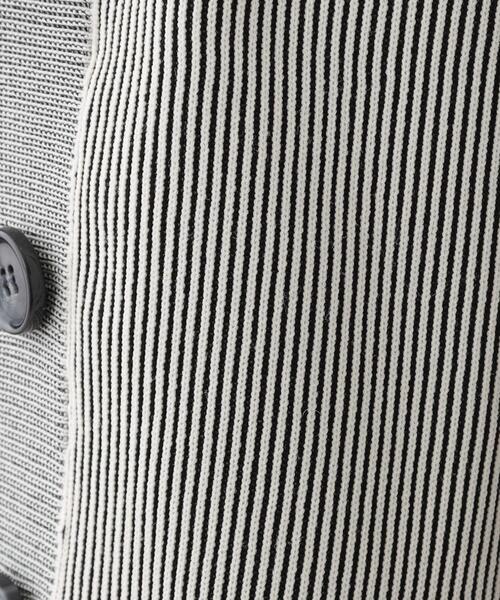 Cutie Blonde(キューティーブロンド)の「【着丈が選べる】スポンディッシュ配色畦カーディガン(カーディガン/ボレロ・レディース・ブラック系4/ブルー系4/ベージュ系4・02/03)」の11枚目の写真