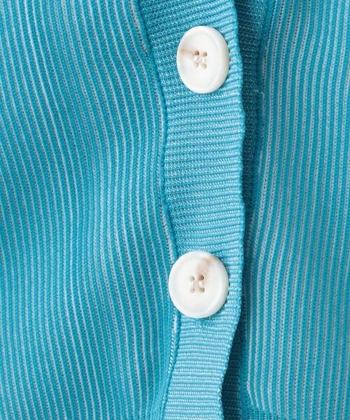 Cutie Blonde(キューティーブロンド)の「【着丈が選べる】スポンディッシュ配色畦カーディガン(カーディガン/ボレロ・レディース・ブラック系4/ブルー系4/ベージュ系4・02/03)」の19枚目の写真