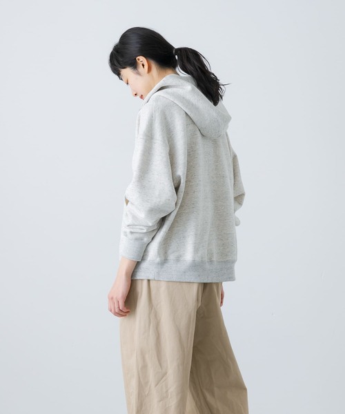 かぐれ（カグレ）の「スウェットジップフーディー（パーカー・レディース・グレー/オートミール・FREE）」の15枚目の写真