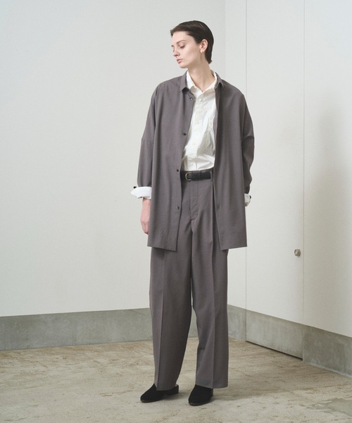 TROVE（トローヴ）の「TROVE 2025SS / WIDE TROUSERS（スラックス・メンズ・ブラック/グレー系その他・1/3）」の14枚目の写真