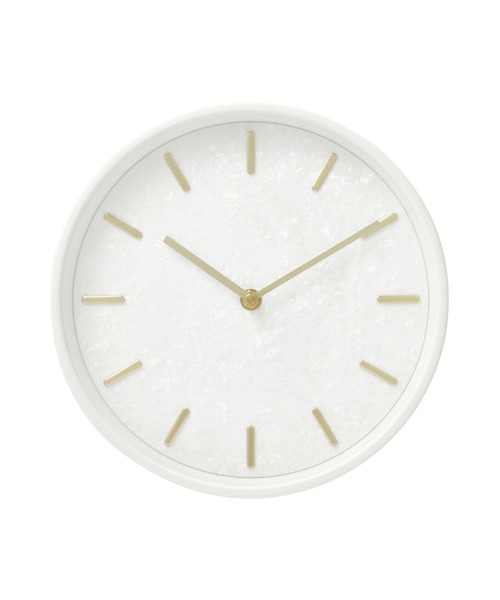 フランフラン　掛け時計　ホワイト スパークル ウォールクロック ホワイト（掛け時計）｜Francfranc