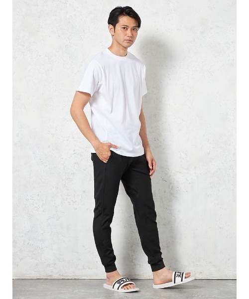 1piu1uguale3 RELAX（ウノピュウノウグァーレトレリラックス）の「【1PIU1UGUALE3 RELAX】RHINESTONE Tシャツ 春夏（ウノ ピゥ ウノ ウグァーレ トレ）（Tシャツ/カットソー・メンズ・ブラック/ホワイト・LL/M/L）」の4枚目の写真