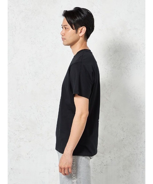 1piu1uguale3 RELAX（ウノピュウノウグァーレトレリラックス）の「【1PIU1UGUALE3 RELAX】RHINESTONE Tシャツ 春夏（ウノ ピゥ ウノ ウグァーレ トレ）（Tシャツ/カットソー・メンズ・ブラック/ホワイト・LL/M/L）」の6枚目の写真