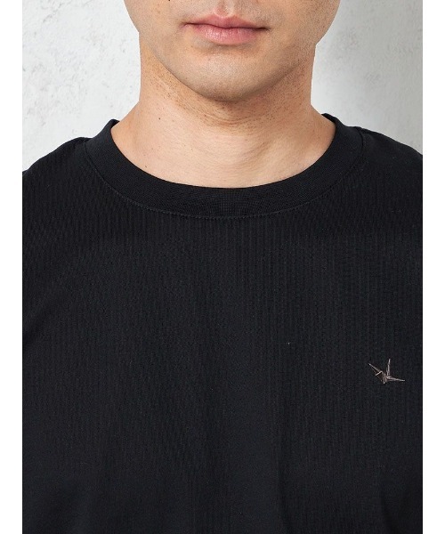 1piu1uguale3 RELAX（ウノピュウノウグァーレトレリラックス）の「【1PIU1UGUALE3 RELAX】RHINESTONE Tシャツ 春夏（ウノ ピゥ ウノ ウグァーレ トレ）（Tシャツ/カットソー・メンズ・ブラック/ホワイト・LL/M/L）」の8枚目の写真