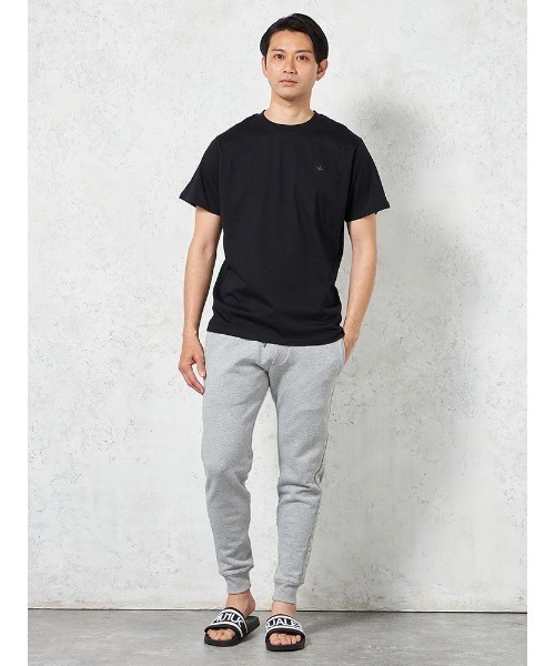 1piu1uguale3 RELAX（ウノピュウノウグァーレトレリラックス）の「【1PIU1UGUALE3 RELAX】RHINESTONE Tシャツ 春夏（ウノ ピゥ ウノ ウグァーレ トレ）（Tシャツ/カットソー・メンズ・ブラック/ホワイト・LL/M/L）」の3枚目の写真