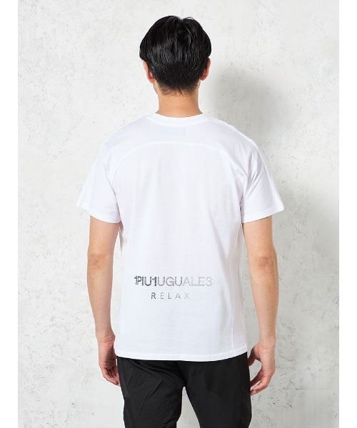 1piu1uguale3 RELAX（ウノピュウノウグァーレトレリラックス）の「【1PIU1UGUALE3 RELAX】RHINESTONE Tシャツ 春夏（ウノ ピゥ ウノ ウグァーレ トレ）（Tシャツ/カットソー・メンズ・ブラック/ホワイト・LL/M/L）」の14枚目の写真