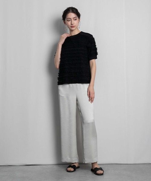 RAW FUDGE（ローファッジ）の「チュールティアードプルオーバー（Tシャツ/カットソー・レディース・ブラック/オフホワイト・M）」の22枚目の写真