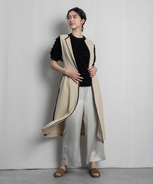 RAW FUDGE（ローファッジ）の「チュールティアードプルオーバー（Tシャツ/カットソー・レディース・ブラック/オフホワイト・M）」の12枚目の写真