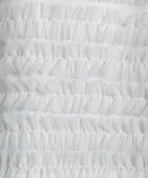 RAW FUDGE（ローファッジ）の「チュールティアードプルオーバー（Tシャツ/カットソー・レディース・ブラック/オフホワイト・M）」の9枚目の写真