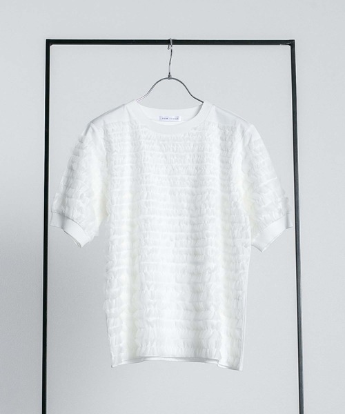 RAW FUDGE（ローファッジ）の「チュールティアードプルオーバー（Tシャツ/カットソー・レディース・ブラック/オフホワイト・M）」の10枚目の写真