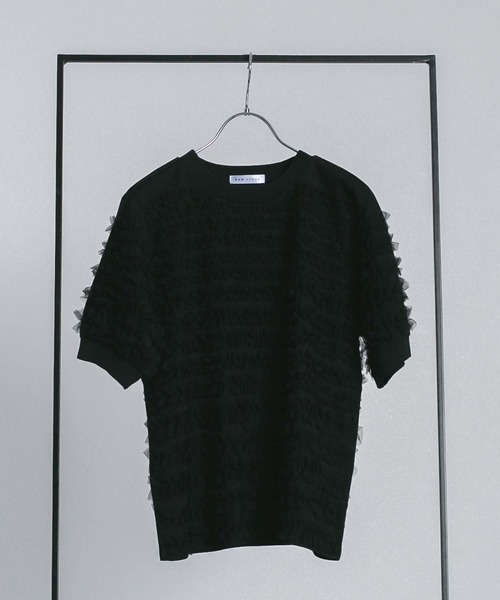 RAW FUDGE（ローファッジ）の「チュールティアードプルオーバー（Tシャツ/カットソー・レディース・ブラック/オフホワイト・M）」の11枚目の写真