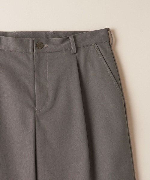 UNITED ARROWS(ユナイテッドアローズ)の「【マルチサイズ】TCツイル 1プリーツ ワイドチノパンツ(チノパンツ・メンズ・ベージュ/ブラック/ネイビー/ブラウン/ホワイト・マルチサイズ)」の9枚目の写真