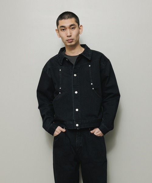 bal(バル)の「CARB POCKET WASHED DENIM JACKET(デニムジャケット・メンズ・ブラック/インディゴブルー・1/2/3)」の4枚目の写真