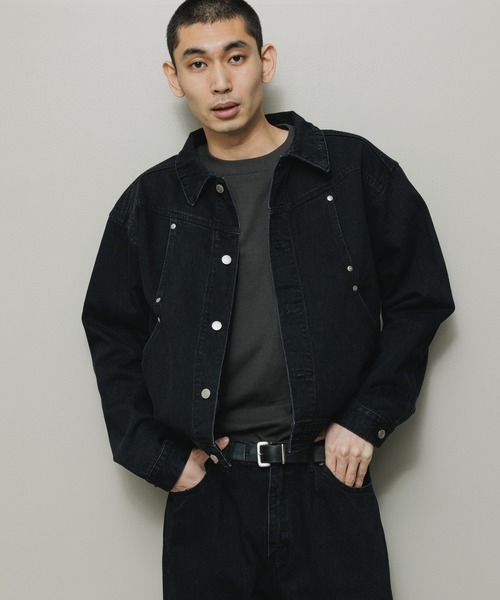 bal(バル)の「CARB POCKET WASHED DENIM JACKET(デニムジャケット・メンズ・ブラック/インディゴブルー・1/2/3)」の7枚目の写真