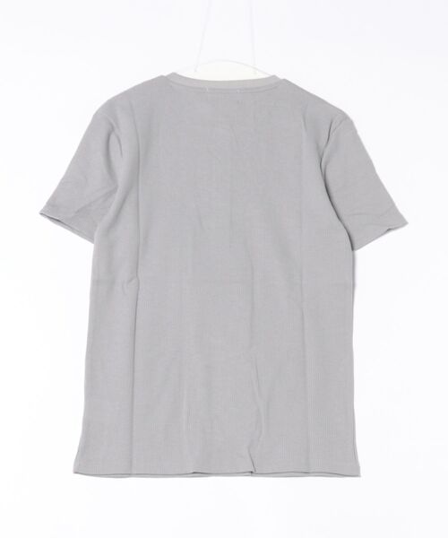 ARCHIVER（アーカイバ）の「【RS】サーマル半袖ヘンリーネックTシャツ（Tシャツ/カットソー・メンズ・グレー/ホワイト/ブラック/サックスブルー/ネイビー・MEDIUM/X-LARGE/LARGE）」の12枚目の写真