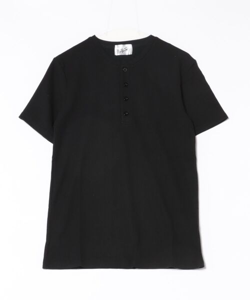 ARCHIVER（アーカイバ）の「【RS】サーマル半袖ヘンリーネックTシャツ（Tシャツ/カットソー・メンズ・グレー/ホワイト/ブラック/サックスブルー/ネイビー・MEDIUM/X-LARGE/LARGE）」の9枚目の写真