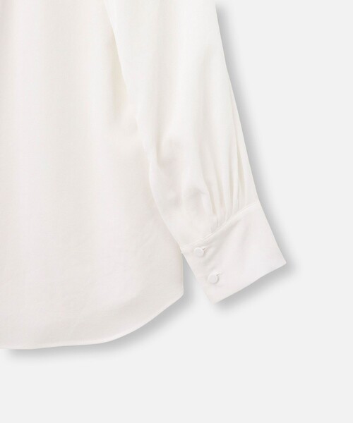 allureville（アルアバイル）の「シルキータックボウブラウス（シャツ/ブラウス・レディース・ホワイト/ネイビー/ライトイエロー・2）」の21枚目の写真