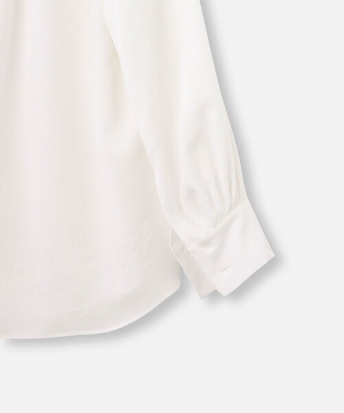 allureville（アルアバイル）の「シルキータックボウブラウス（シャツ/ブラウス・レディース・ホワイト/ネイビー/ライトイエロー・2）」の22枚目の写真