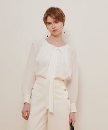 allureville | シルキータックボウブラウス(シャツ/ブラウス)