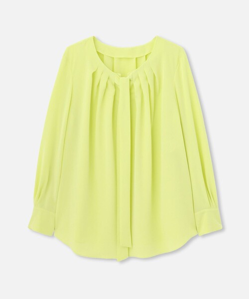 allureville（アルアバイル）の「シルキータックボウブラウス（シャツ/ブラウス・レディース・ホワイト/ネイビー/ライトイエロー・2）」の13枚目の写真