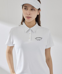 JUN&ROPE' | アニマル柄衿コンビ使い半袖ポロ(ポロシャツ)