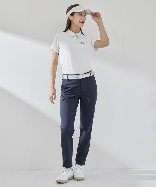 JUN&ROPE'（ジュンアンドロペ）の「アニマル柄衿コンビ使い半袖ポロ（ポロシャツ・レディース・ピンク/ネイビー/グレー・M/S/L）」の11枚目の写真