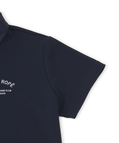 JUN&ROPE'（ジュンアンドロペ）の「アニマル柄衿コンビ使い半袖ポロ（ポロシャツ・レディース・ピンク/ネイビー/グレー・M/S/L）」の18枚目の写真