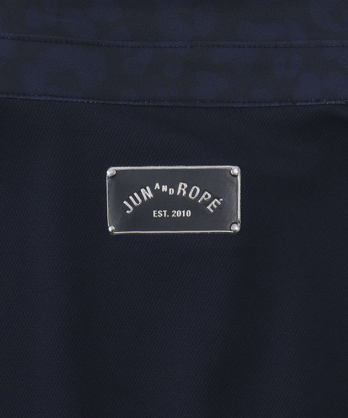 JUN&ROPE'（ジュンアンドロペ）の「アニマル柄衿コンビ使い半袖ポロ（ポロシャツ・レディース・ピンク/ネイビー/グレー・M/S/L）」の22枚目の写真