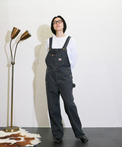 PENNEYS(ぺニーズ)の「PENNEY'S / ペニーズ 10oz DENIM 50S OVERALL 10オンス デニム オーバーオール(サロペット/オーバーオール・メンズ・ホワイト/ブラック・MEDIUM/LARGE)」の2枚目の写真