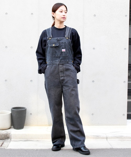 PENNEYS(ぺニーズ)の「PENNEY'S / ペニーズ 10oz DENIM 50S OVERALL 10オンス デニム オーバーオール(サロペット/オーバーオール・メンズ・ホワイト/ブラック・MEDIUM/LARGE)」の4枚目の写真