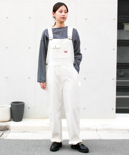 PENNEYS(ぺニーズ)の「PENNEY'S / ペニーズ 10oz DENIM 50S OVERALL 10オンス デニム オーバーオール(サロペット/オーバーオール・メンズ・ホワイト/ブラック・MEDIUM/LARGE)」の3枚目の写真
