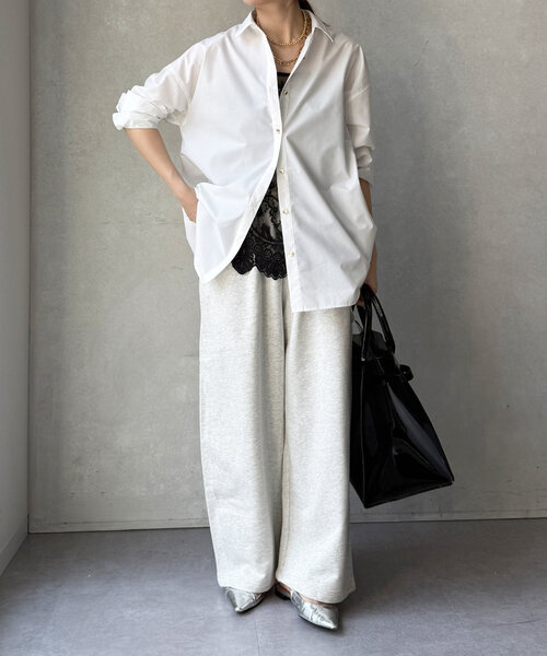 DouDou(ドゥドゥ)の「【新色追加】スカラレースキャミ(シャツ/ブラウス・レディース・ブラック/ホワイト/カーキ/ブラウン/ネイビー・FREE)」の12枚目の写真