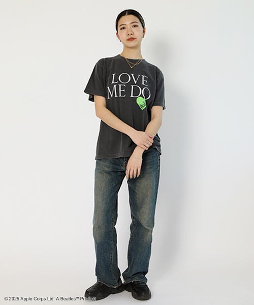 GOOD ROCK SPEED(グッドロックスピード)の「GOOD ROCK SPEED/グッドロックスピード/THE BEATLES Tシャツ(Tシャツ/カットソー・レディース・チャコールグレー・SMALL)」の9枚目の写真