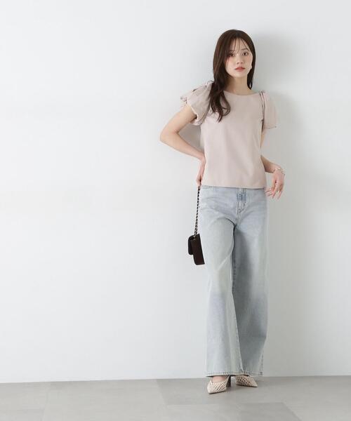 PROPORTION BODY DRESSING(プロポーションボディドレッシング)の「ショルダーリボンブラウス / 1215110410(シャツ/ブラウス・レディース・ホワイト系その他/ピンク/ベージュ・SMALL/MEDIUM)」の13枚目の写真