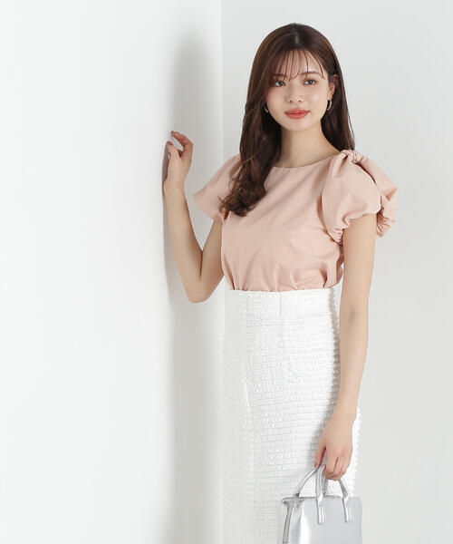 PROPORTION BODY DRESSING(プロポーションボディドレッシング)の「ショルダーリボンブラウス / 1215110410(シャツ/ブラウス・レディース・ホワイト系その他/ピンク/ベージュ・SMALL/MEDIUM)」の20枚目の写真
