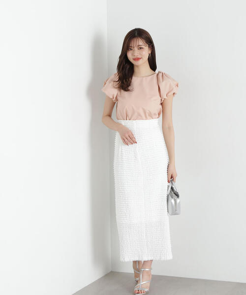 PROPORTION BODY DRESSING(プロポーションボディドレッシング)の「ショルダーリボンブラウス / 1215110410(シャツ/ブラウス・レディース・ホワイト系その他/ピンク/ベージュ・SMALL/MEDIUM)」の21枚目の写真