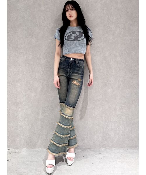 GYDA(ジェイダ)の「GDキルティングミュール(パンプス・レディース・ブラック/オフホワイト・LARGE/MEDIUM/SMALL)」の15枚目の写真