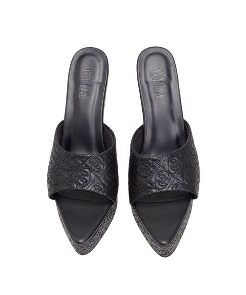 GYDA(ジェイダ)の「GDキルティングミュール(パンプス・レディース・ブラック/オフホワイト・LARGE/MEDIUM/SMALL)」の4枚目の写真