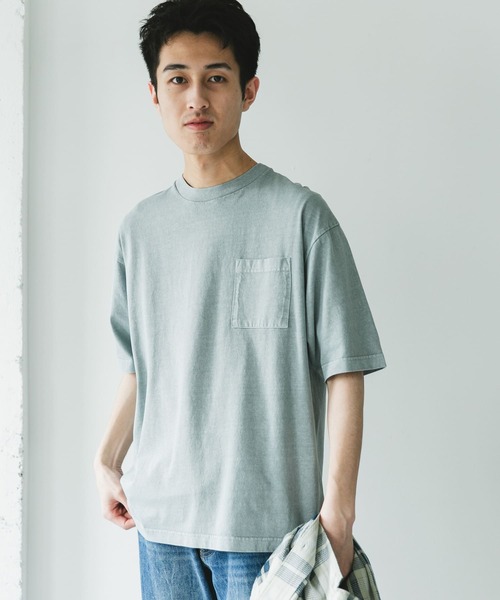 URBAN RESEARCH DOORS(アーバンリサーチドアーズ)の「ピグメントダイ半袖Tシャツ(Tシャツ/カットソー・メンズ・ライトブルー/スミクロ/ライトグレー/バーガンディー・MEDIUM/LARGE/X-LARGE)」の9枚目の写真