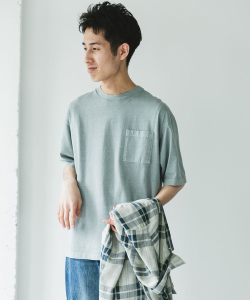 URBAN RESEARCH DOORS(アーバンリサーチドアーズ)の「ピグメントダイ半袖Tシャツ(Tシャツ/カットソー・メンズ・ライトブルー/スミクロ/ライトグレー/バーガンディー・MEDIUM/LARGE/X-LARGE)」の10枚目の写真