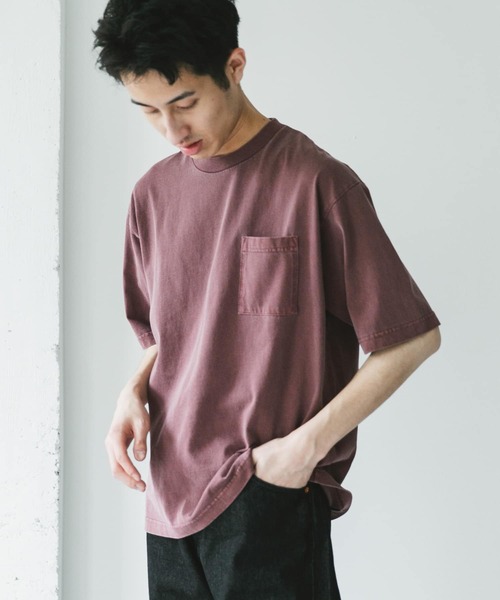 URBAN RESEARCH DOORS(アーバンリサーチドアーズ)の「ピグメントダイ半袖Tシャツ(Tシャツ/カットソー・メンズ・ライトブルー/スミクロ/ライトグレー/バーガンディー・MEDIUM/LARGE/X-LARGE)」の13枚目の写真