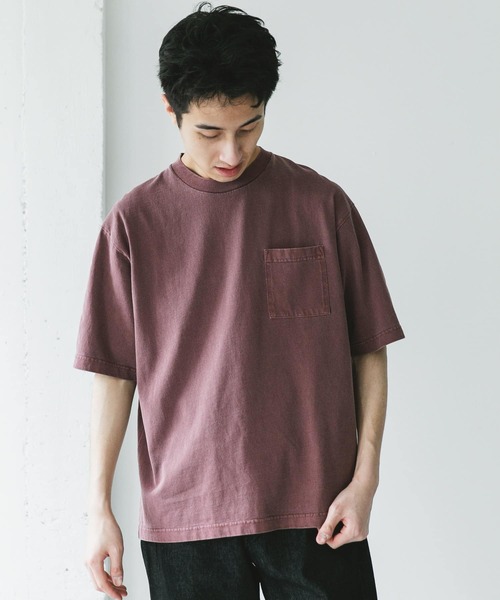URBAN RESEARCH DOORS(アーバンリサーチドアーズ)の「ピグメントダイ半袖Tシャツ(Tシャツ/カットソー・メンズ・ライトブルー/スミクロ/ライトグレー/バーガンディー・MEDIUM/LARGE/X-LARGE)」の14枚目の写真