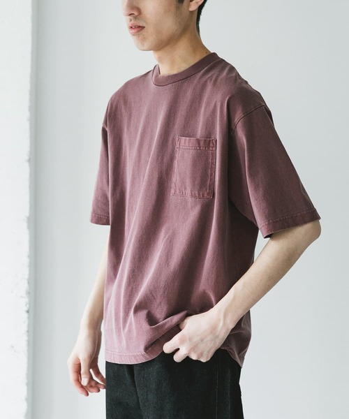 URBAN RESEARCH DOORS(アーバンリサーチドアーズ)の「ピグメントダイ半袖Tシャツ(Tシャツ/カットソー・メンズ・ライトブルー/スミクロ/ライトグレー/バーガンディー・MEDIUM/LARGE/X-LARGE)」の15枚目の写真