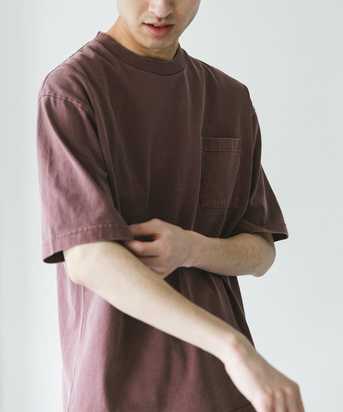 URBAN RESEARCH DOORS(アーバンリサーチドアーズ)の「ピグメントダイ半袖Tシャツ(Tシャツ/カットソー・メンズ・ライトブルー/スミクロ/ライトグレー/バーガンディー・MEDIUM/LARGE/X-LARGE)」の16枚目の写真