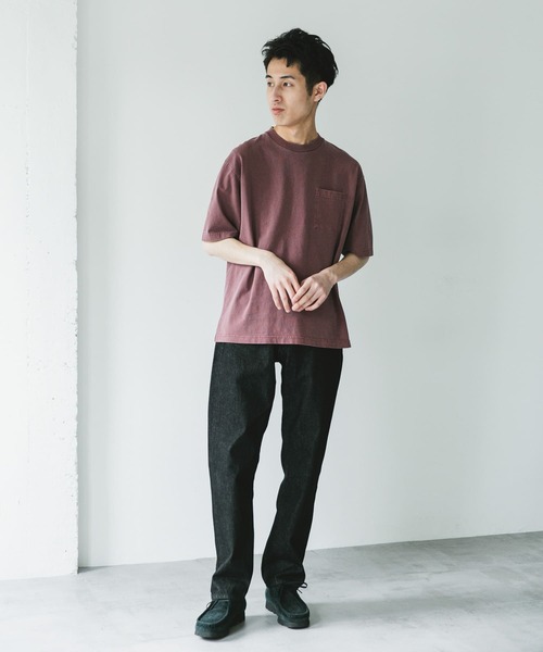 URBAN RESEARCH DOORS(アーバンリサーチドアーズ)の「ピグメントダイ半袖Tシャツ(Tシャツ/カットソー・メンズ・ライトブルー/スミクロ/ライトグレー/バーガンディー・MEDIUM/LARGE/X-LARGE)」の18枚目の写真