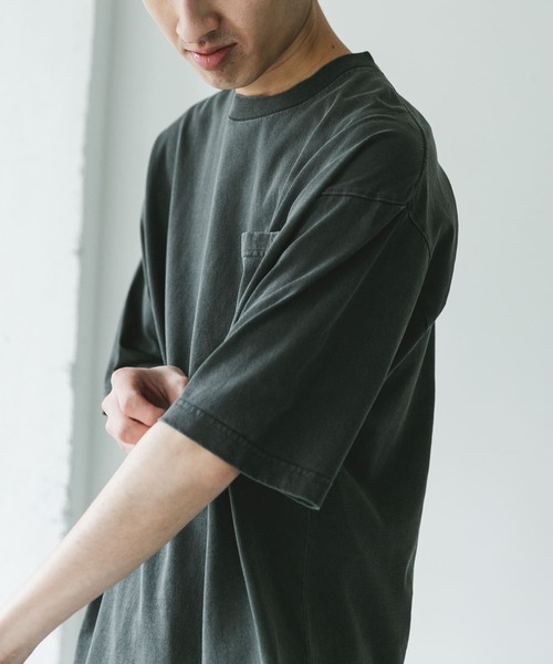 URBAN RESEARCH DOORS(アーバンリサーチドアーズ)の「ピグメントダイ半袖Tシャツ(Tシャツ/カットソー・メンズ・ライトブルー/スミクロ/ライトグレー/バーガンディー・MEDIUM/LARGE/X-LARGE)」の19枚目の写真