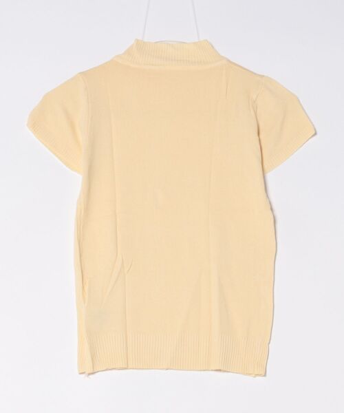 &soiree(アンドソワレ)の「【&soiree】ハイネック半袖ニットトップス(その他トップス・レディース・ブルー/ベージュ・MEDIUM)」の6枚目の写真