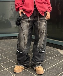 A'gem | A'GEM/9 × .kom 『A'gem/エージェム』 /切り替えデザインデニムパンツ(デニムパンツ)