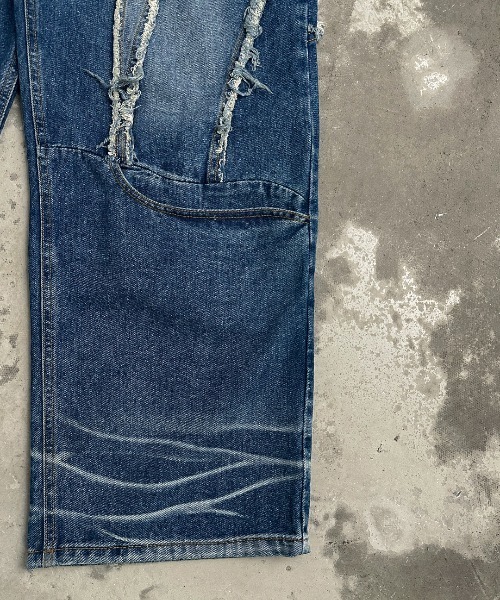 A'gem(エージェム)の「A'GEM/9 × .kom 『A'gem/エージェム』 /切り替えデザインデニムパンツ(デニムパンツ・メンズ・ブラック・S/M)」の11枚目の写真